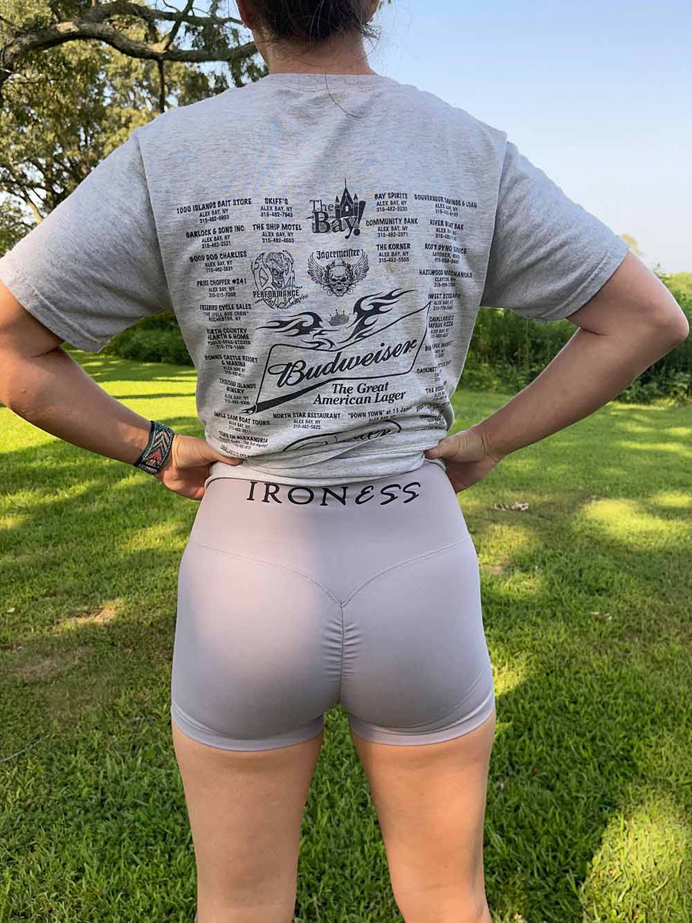 High waist Scrunch butt performance shorts-4